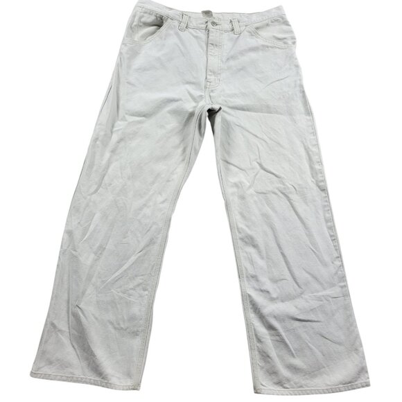 GAP Other - Vintage Gap Worker Jeans Men’s 36X30 Beige Cotton Denim Straight Painter